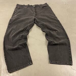 y2k faded black baggy Levi’s 550 jeans 40x30